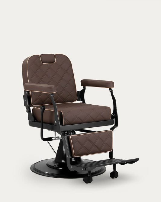 Sillón de barbero marrón Carlos Brown Gabbiano