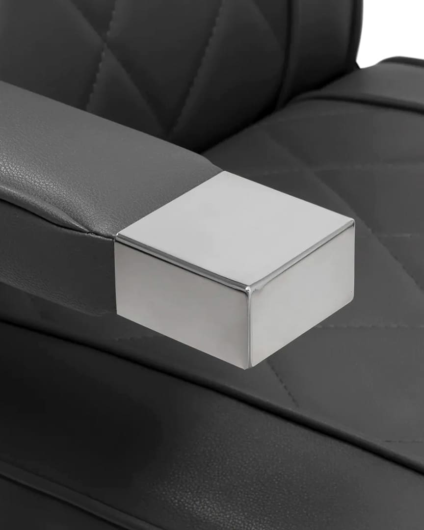 Sillón de peluquero gris BM88066 Hair System reposabrazos