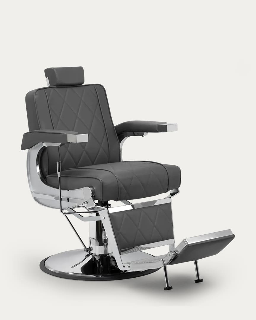 Sillón de peluquero gris BM88066 Hair System