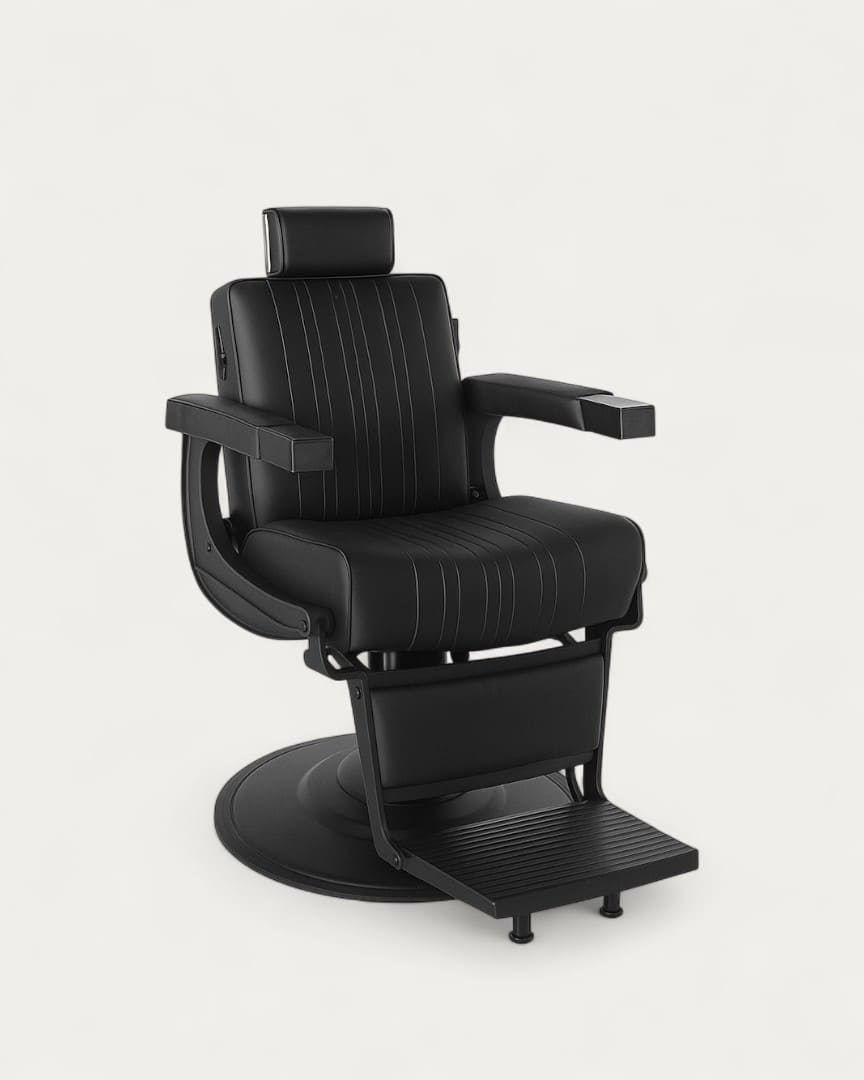 Sillón peluquero Lever negro de MUDI