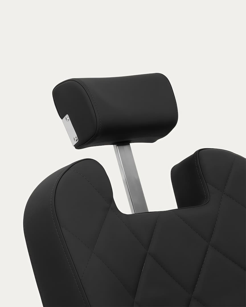 Sillón de peluquero negro Bruno Gabbiano reposacabezas extraíble
