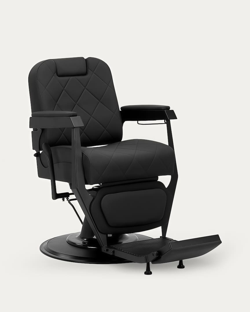Sillón de peluquero negro Bruno Gabbiano