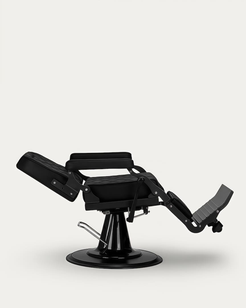 Sillón peluquero negro Carlos de la marca Gabbiano