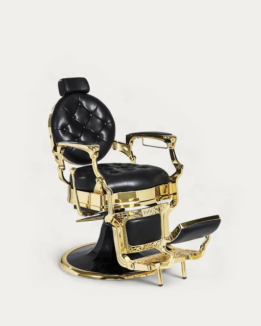 Sillón dorado de barbero Kirk GC de Mirplay