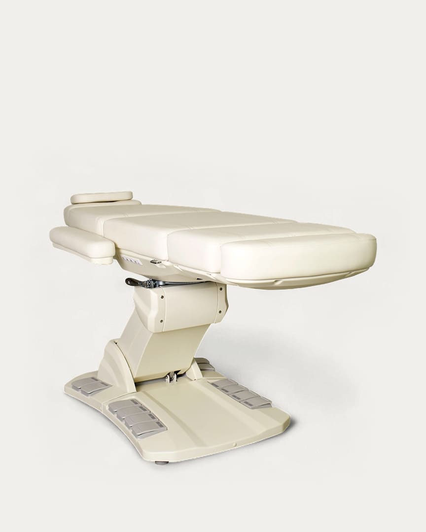 Sillón estética Gygnus eléctrico 4 motores color crema
