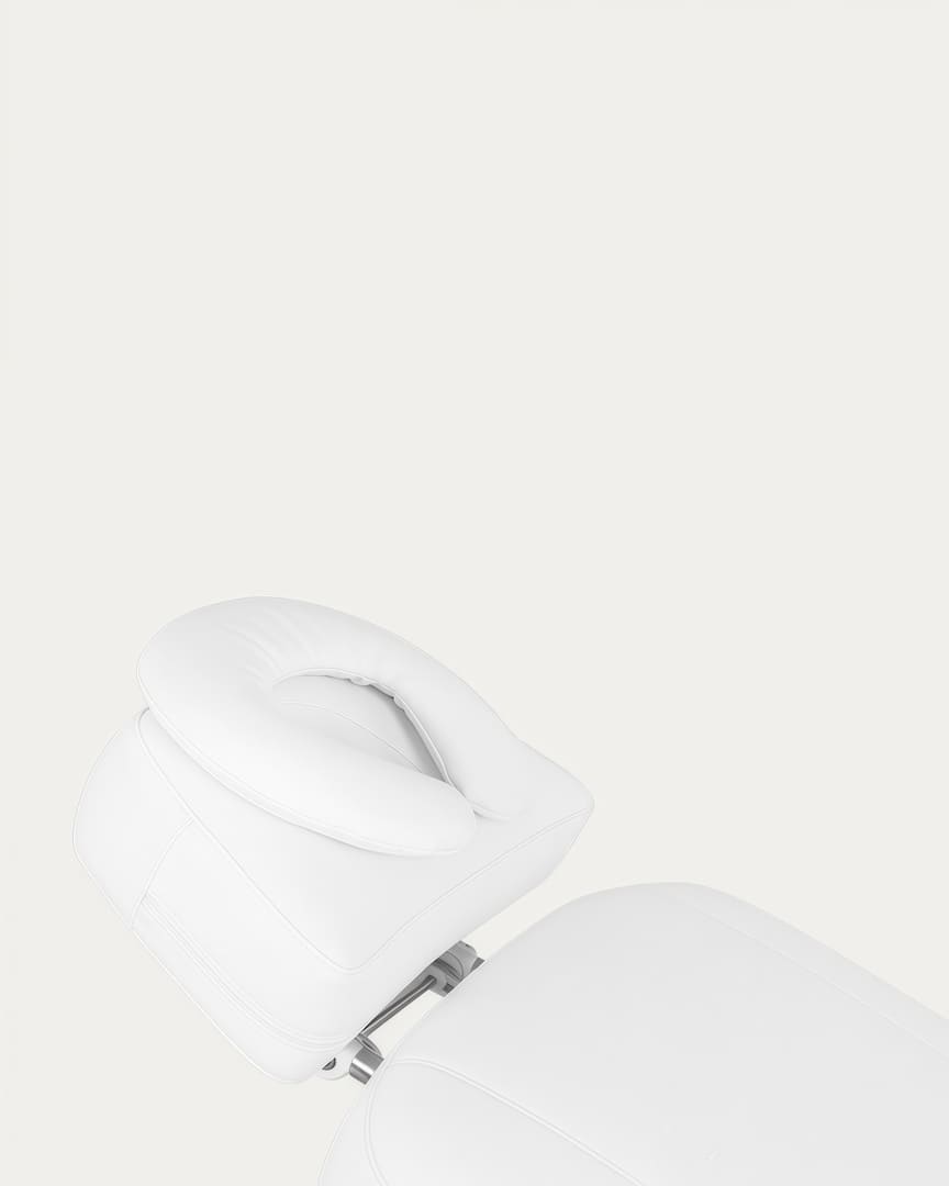 Sillón de estética Ricle eléctrico 4 motores blanco Weelko cojín facial