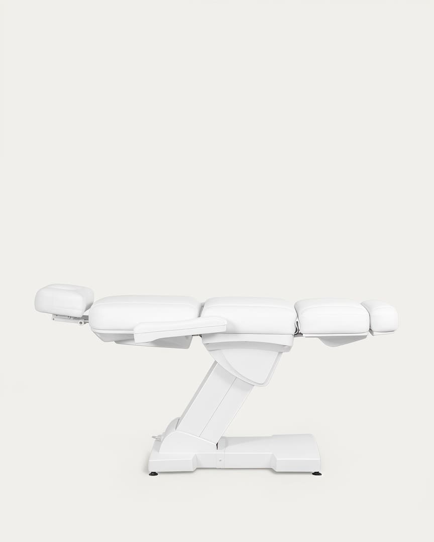 Sillón de estética injerto capilar Ricle eléctrico 4 motores blanco Weelko