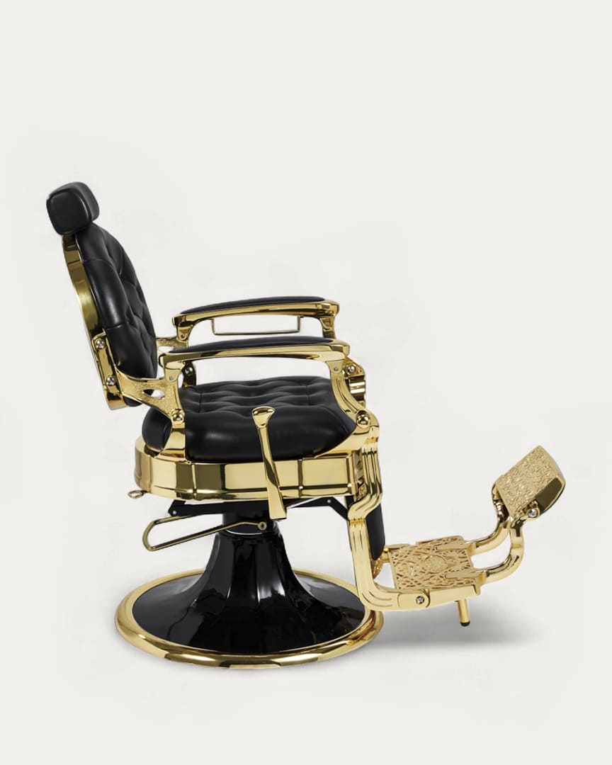 Sillón dorado barbero Kirk GC de Mirplay
