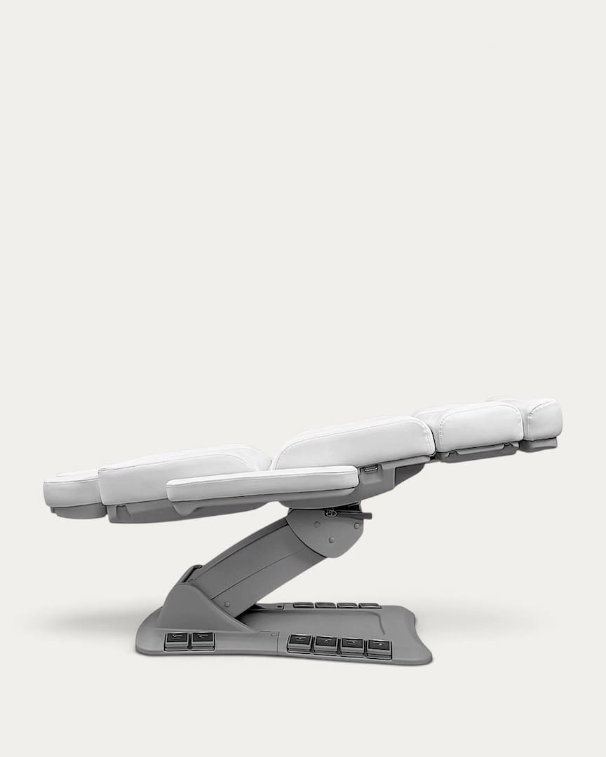 Sillón médico estético blanco 4 motores Pary de Weelko con Trendelenburg