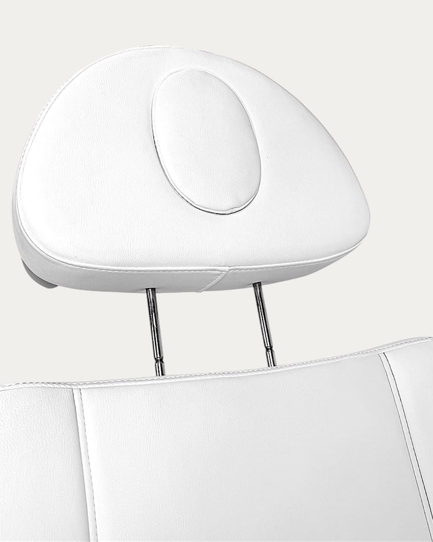 Sillón médico estético blanco 4 motores Pary de Weelko cabezal extraíble