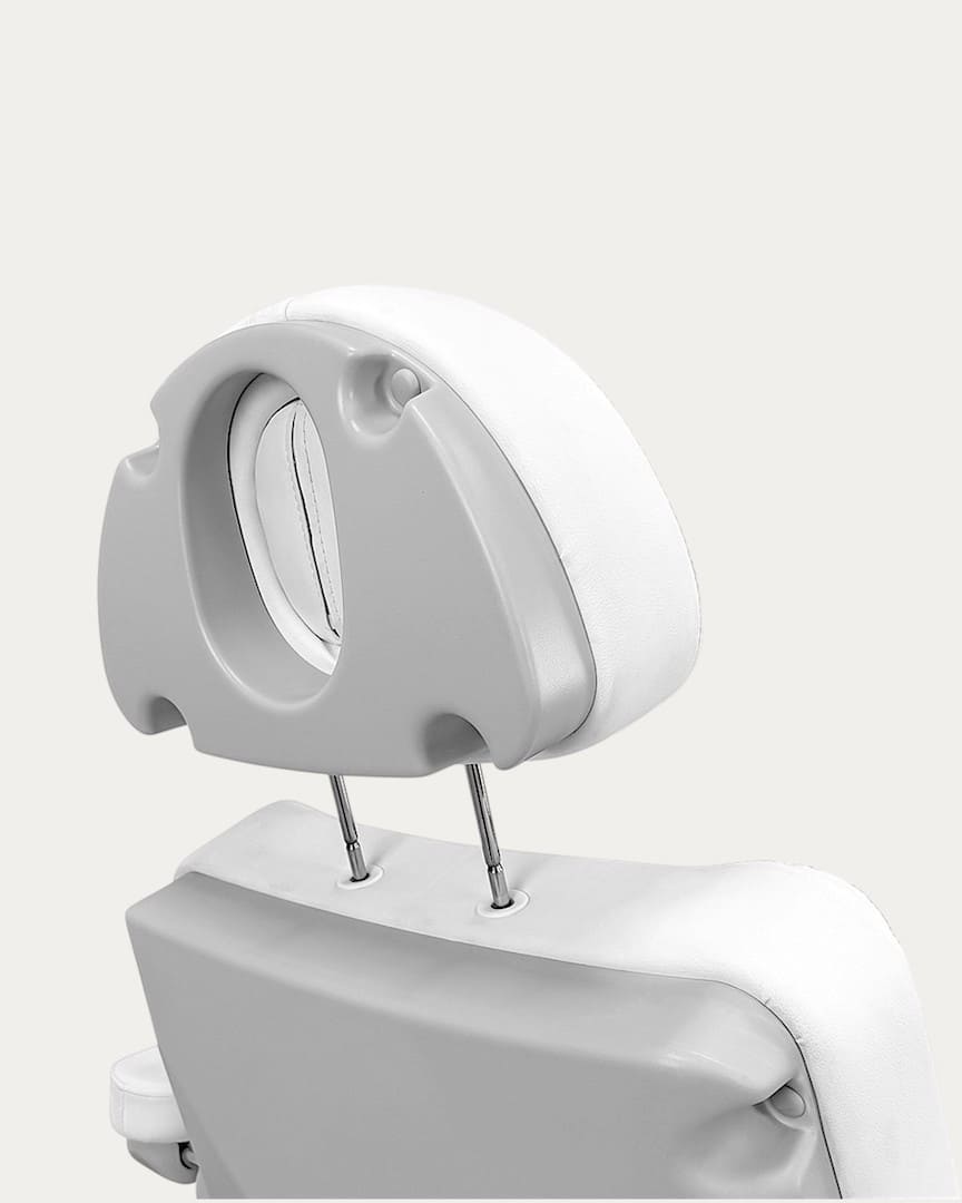 Sillón médico estético blanco 4 motores Pary de Weelko cabezal