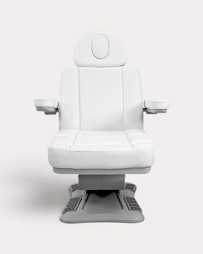 Sillón médico estético blanco 4 motores Pary de Weelko frontal