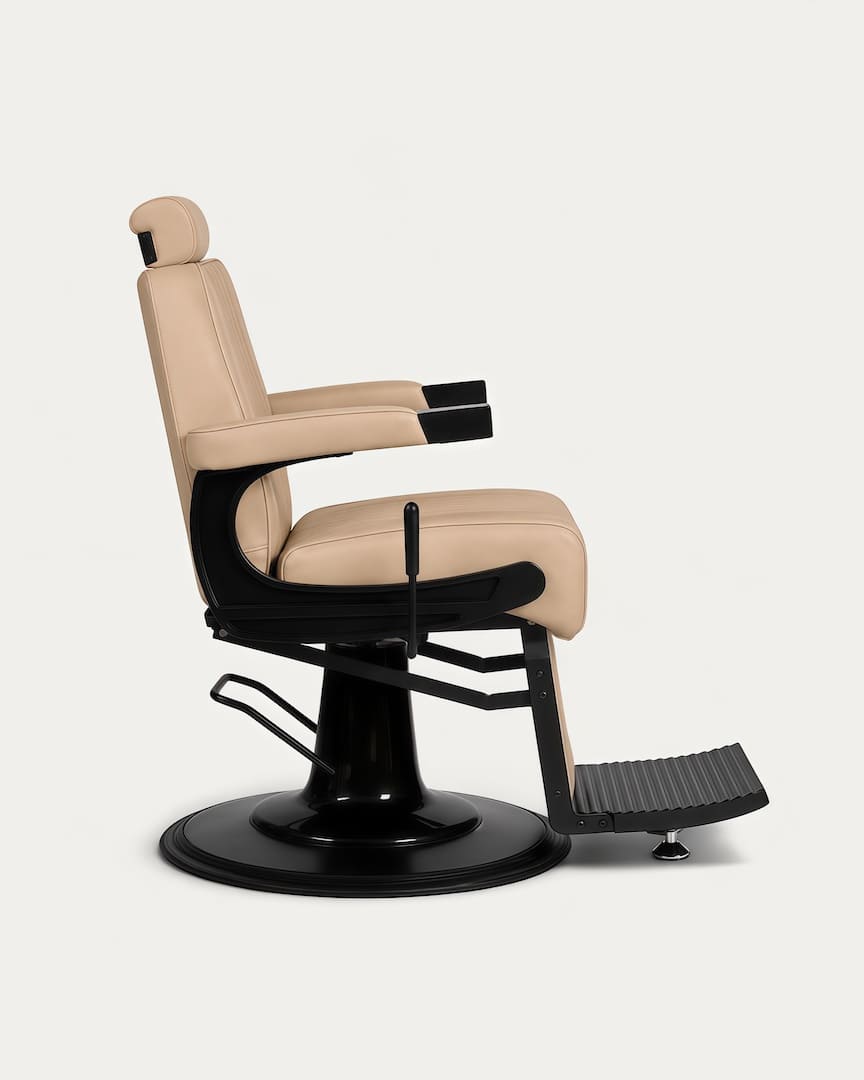 Sillón peluquero Dour beige Mudi