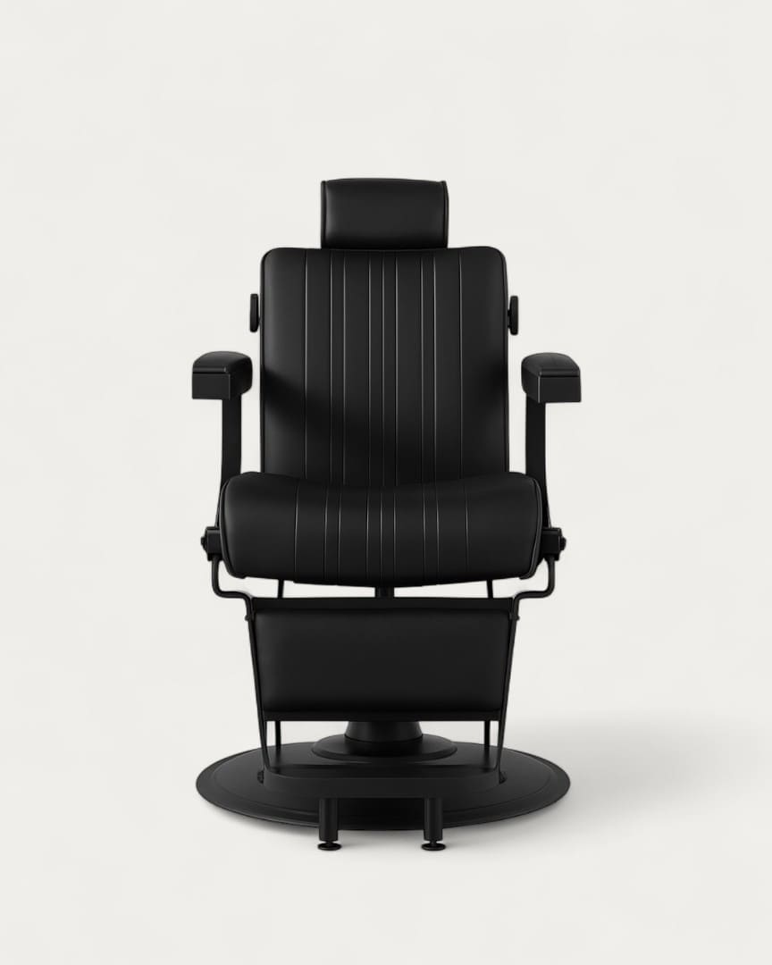 Sillón de peluquero negro Lever de MUDI