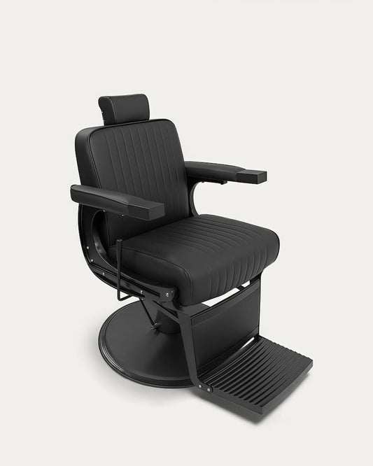 Sillón peluquero negro barato Pantera