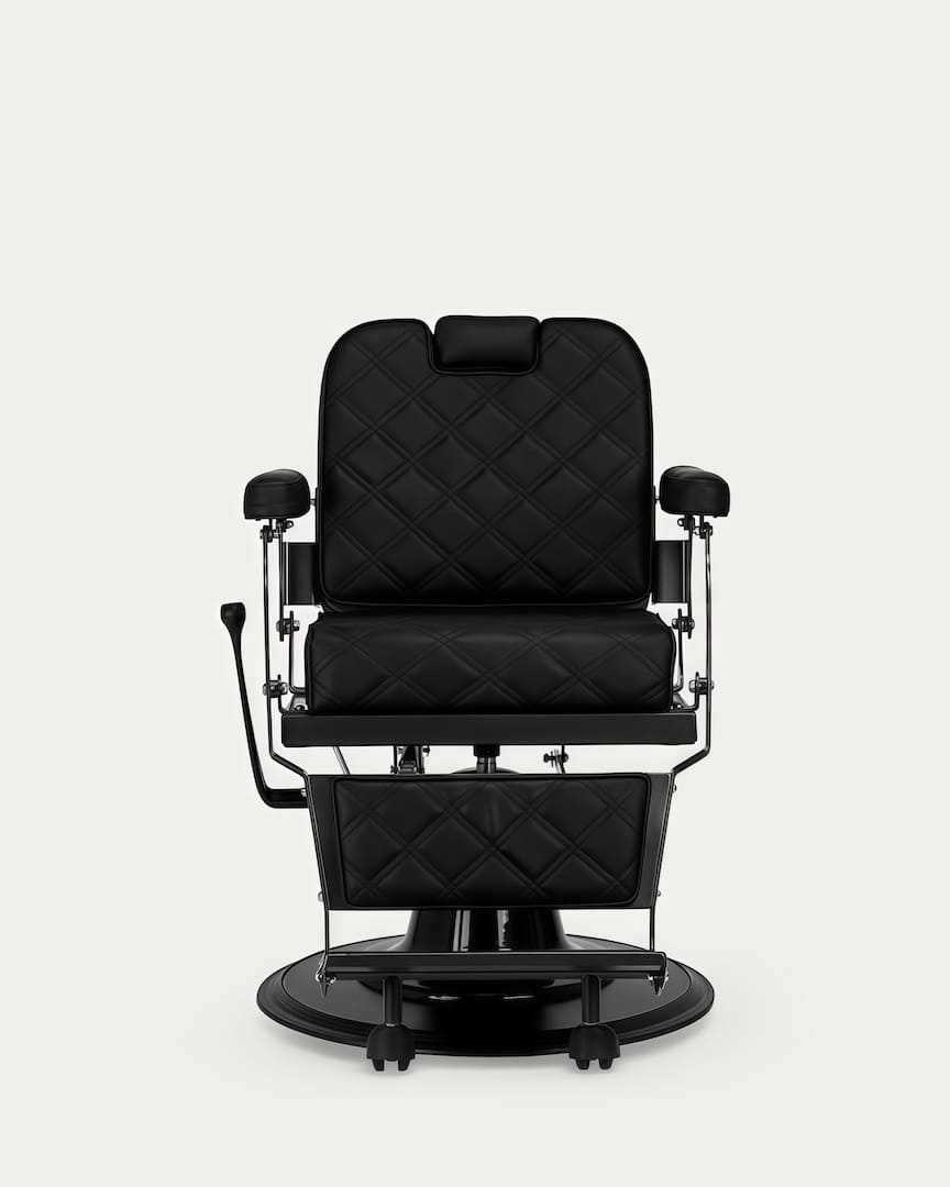 Sillón de peluquero negro Carlos Gabbiano