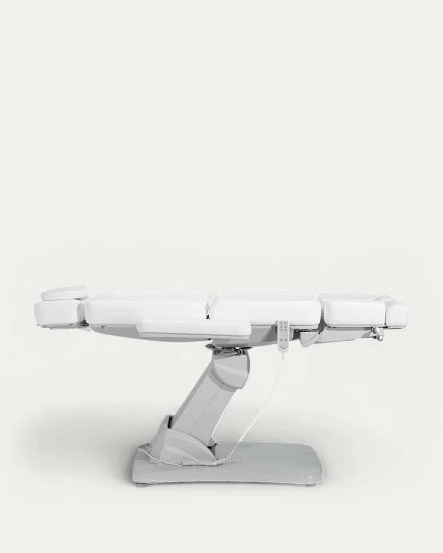 Sillón podología Taurus eléctrico 3 motores de Mirplay blanco