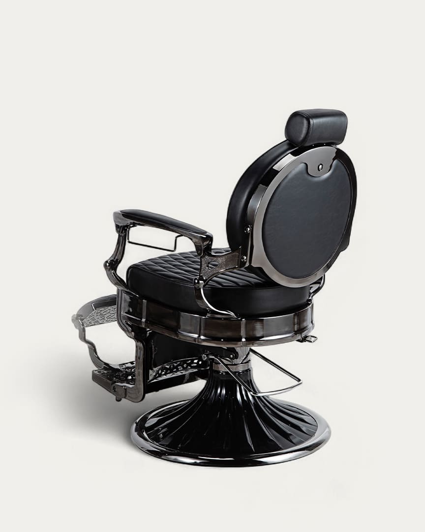 Kirk sillón vintage de barbería negro de Mirplay