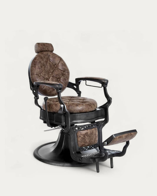 Sillón vintage marrón barbero Clint BR de Mirplay