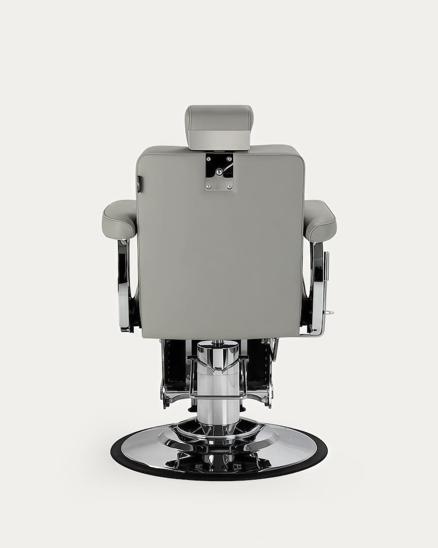 Sillón Visionerio barbero gris cromado Gabbiano