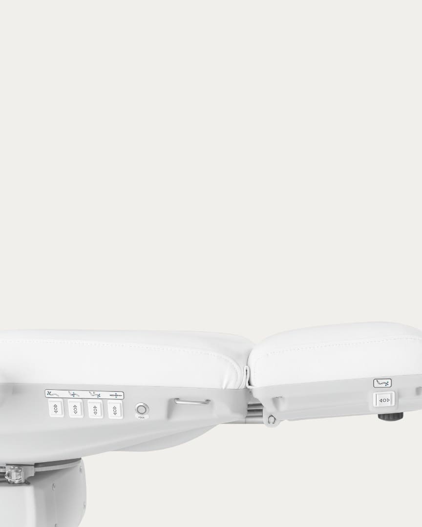 Camilla sillón estética Tella Weelko blanco 4 motores