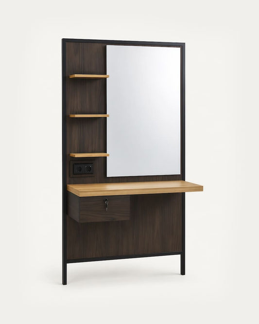 Tocador barbería madera Logan B Mirplay