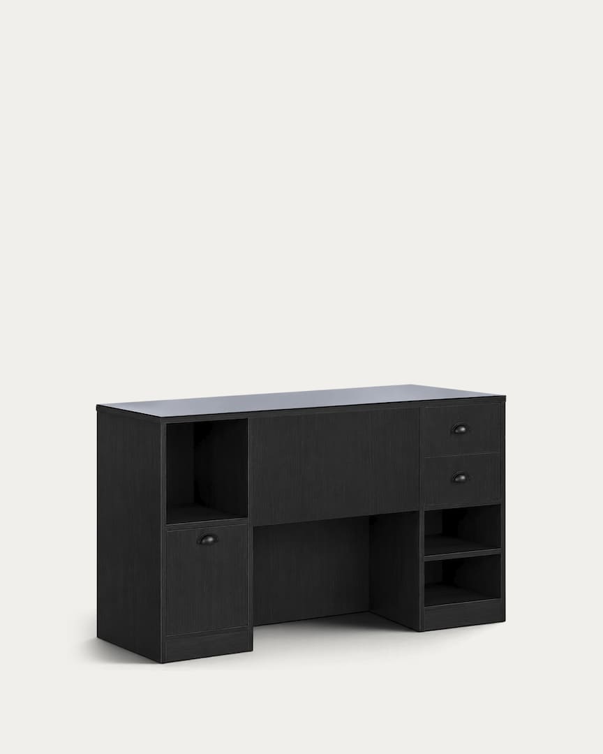 Tocador barbería negro madera OKE 3 98 de Mirplay