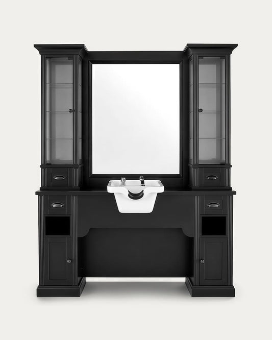 Tocador barbería lavabo blanco William 1B Mirplay