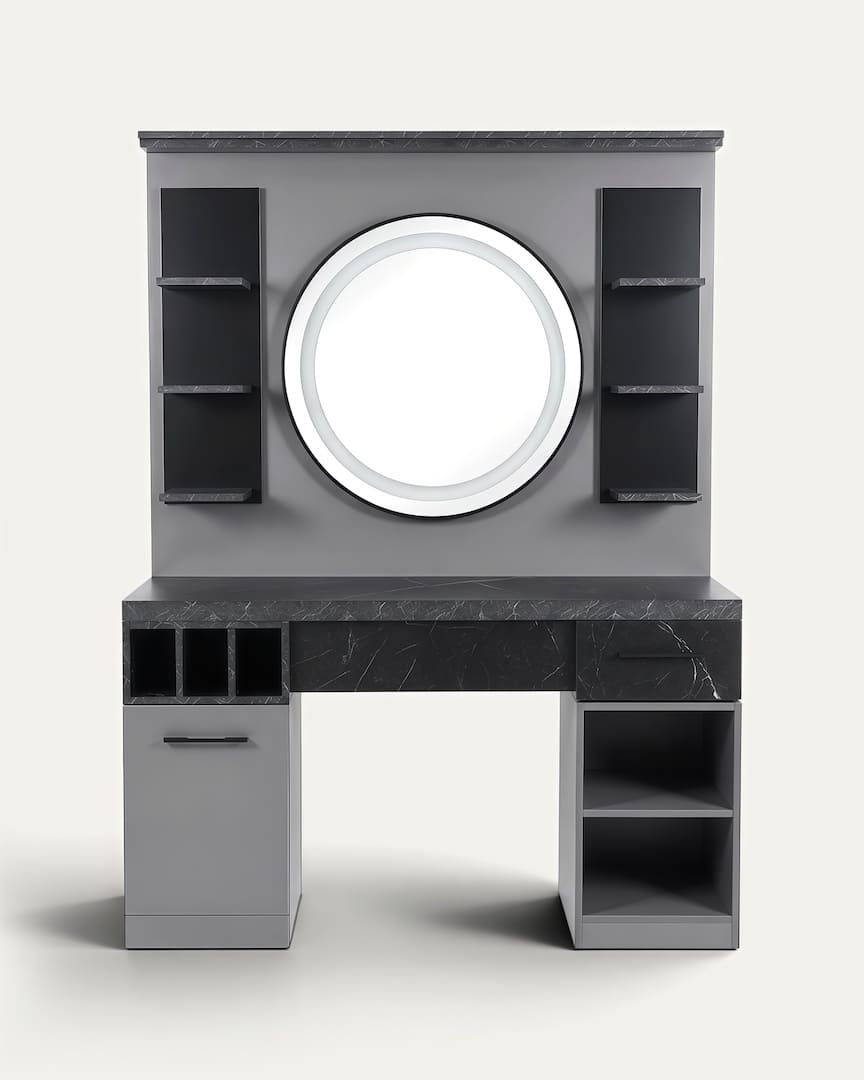 Tocador barbero Zinc gris MUDI