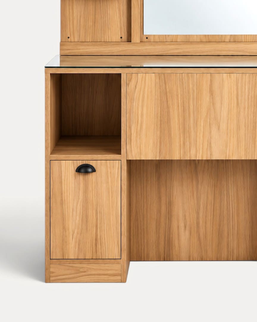 Tocador de barbería madera OKE Mirplay armario